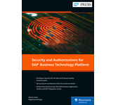 Cover of Security and Authorizations for SAP Business Technology Platform